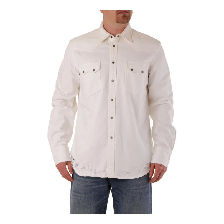 Klasyczna Biała Koszula dla Mężczyzn Diesel