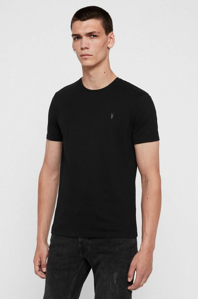 AllSaints t-shirt bawełniany (3-pack) BRACE SS CREW kolor czarny gładki MD130M