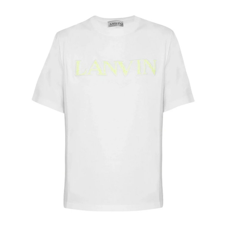 Koszulka z haftowanym logo Lanvin
