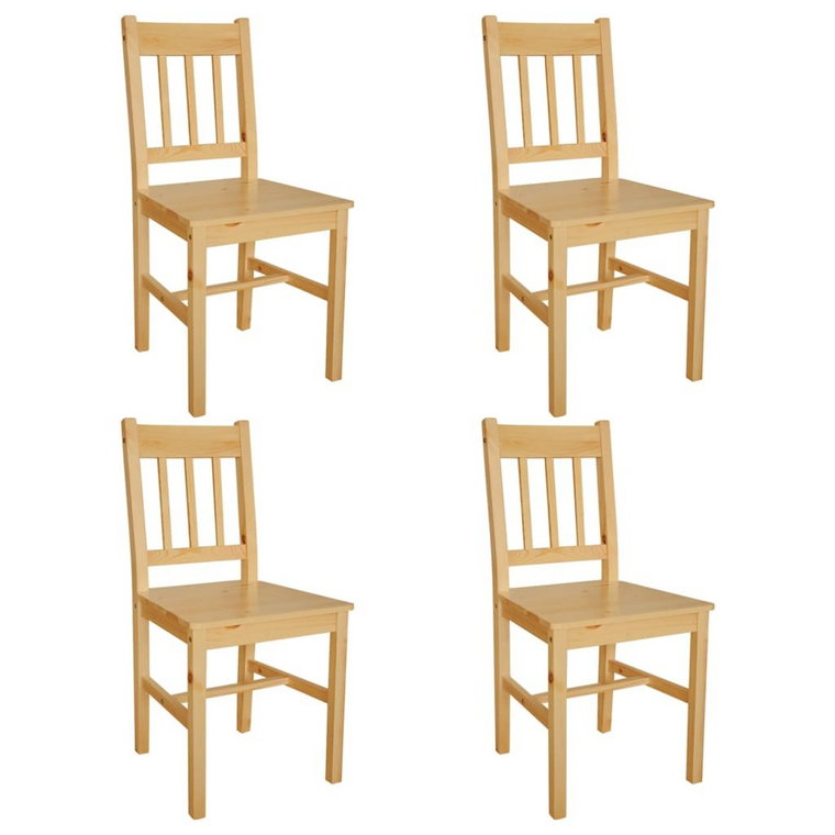 Zestaw krzeseł vidaXL, beżowe, 4 szt., 41,5x45,5x86 cm