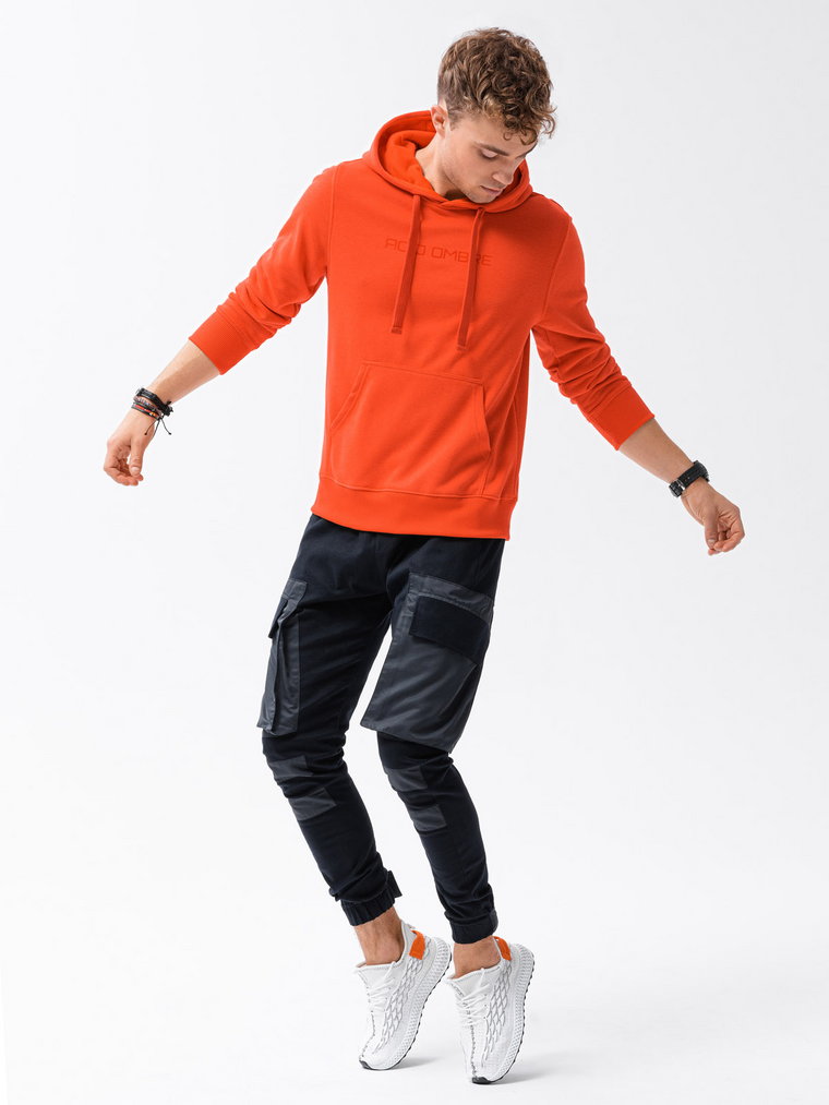 Bluza męska w mocnych kolorach - pomarańczowa V3 B1351