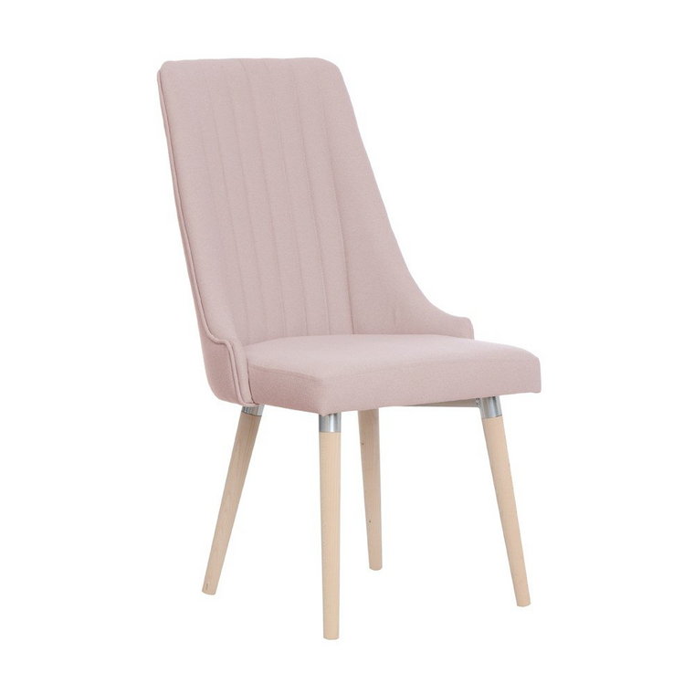 Krzesło tapicerowane MIA HOME Cloud, różowo-brazowy, 98x65x54,5 cm
