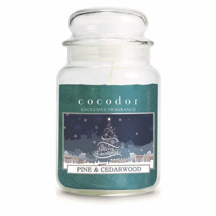 świeca zapachowa 550g christmas pine&amp;amp;cedarwood pca30462 kod: PCA30462