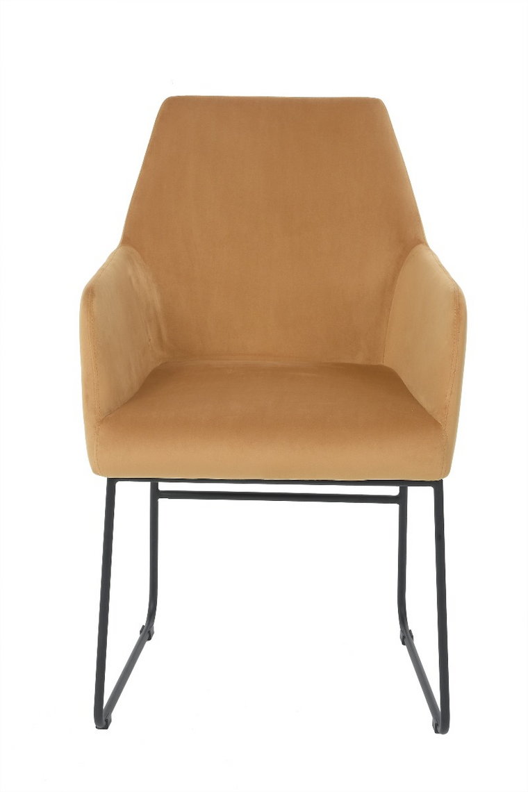 Krzesło do jadalni Quadrato 56x63x89 cm musztardowe Miloo Home