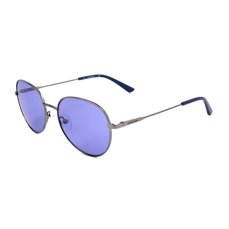 Okulary przeciwsłoneczne z metalową oprawką i ochroną UV Calvin Klein