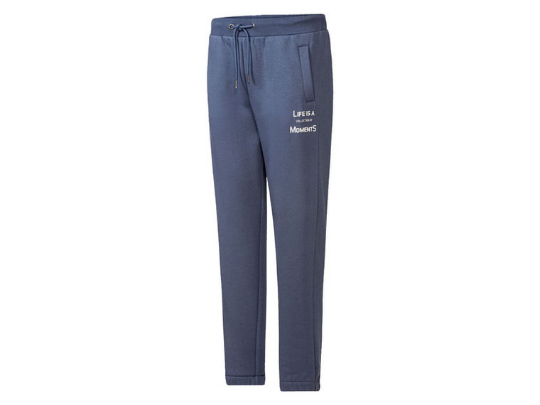LIVERGY Spodnie dresowe męskie z bawełną (M (48/50), Niebieski)
