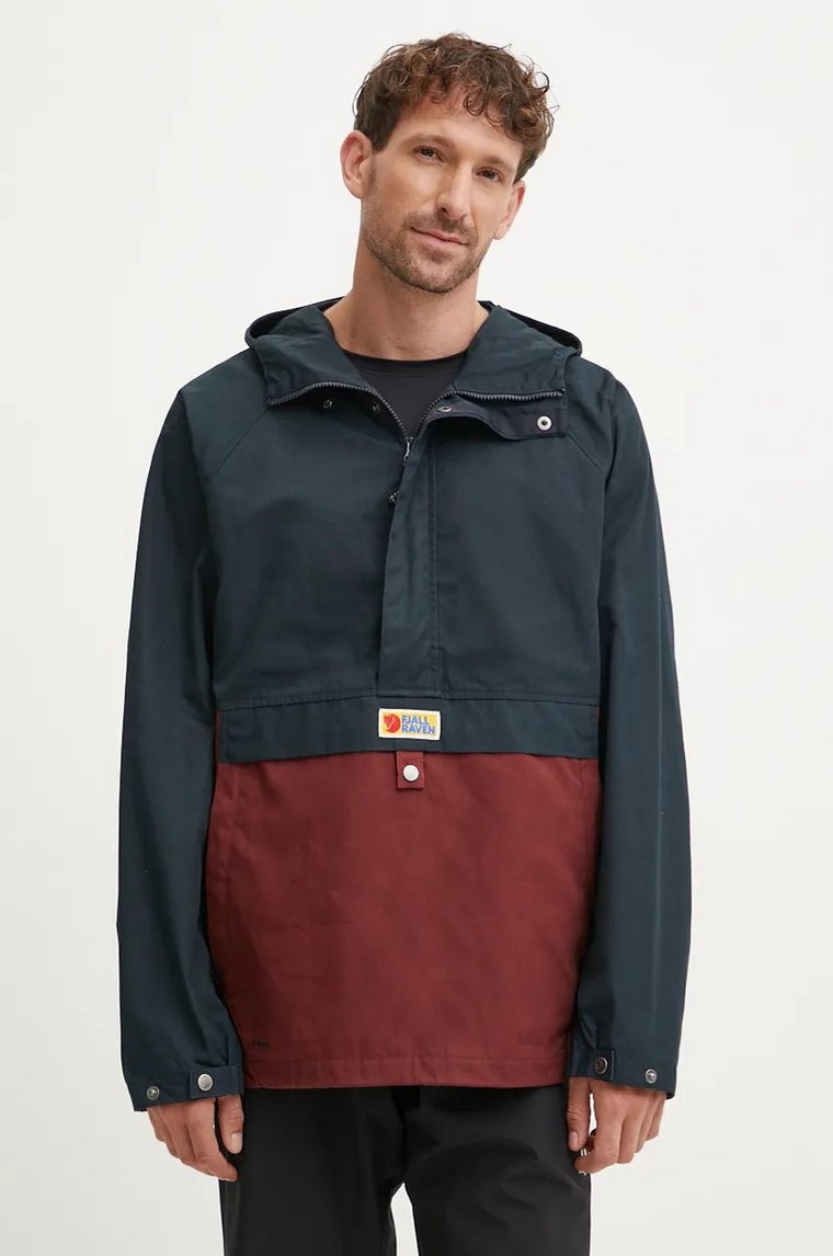 Fjallraven kurtka outdoorowa Vardag Anorak kolor granatowy F87008.555.352