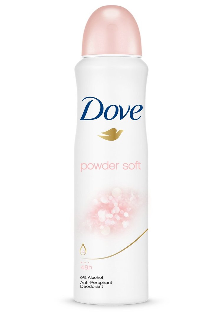 Dove, Powder Soft, antyperspirant w spray'u, 150 ml