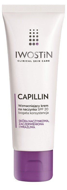 Iwostin Capillin SPF20 - wzmacniający krem na naczynka o bogatej konsystencji 40ml