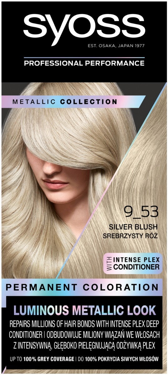 Syoss Metallic 9-53 Silver Blush - Farba do włosów