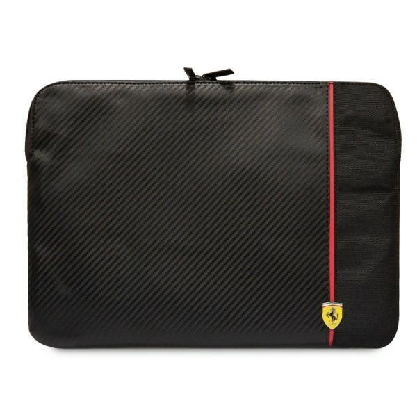 Ferrari Sleeve FECS14AXBK 14" czarny/black Carbon&Smooth