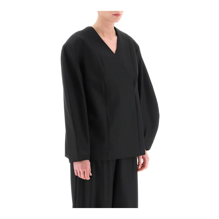 Oversized Bouffant Sleeve Blazer By Malene Birger