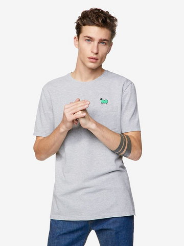 Benetton T-shirt w kolorze jasnoszarym