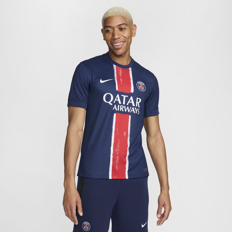 Męska koszulka Nike Dri-FIT Paris Saint-Germain Stadium 2024/25 (wersja domowa)  replika - Niebieski