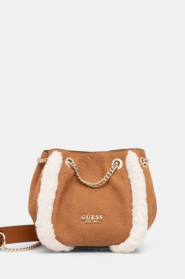 Guess torebka DAVIKA kolor brązowy HWPG94 97040