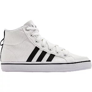 Biało-czarne sneakersy adidas bravada 2.0 mid - Damskie - Kolor: Białe - Rozmiar: 39 1/3