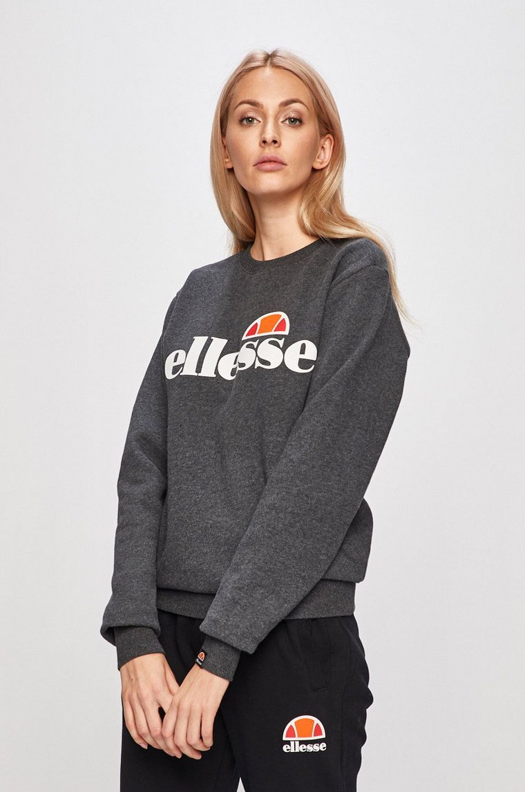 Ellesse Bluza damska kolor szary z nadrukiem SGS03238-White