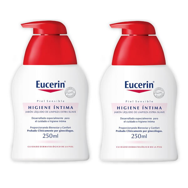 Płyn do higieny intymnej Eucerin Set Intimate Hygiene Wash Protection Fluid 2x250 ml (4005800039201). Środki do higieny intymnej