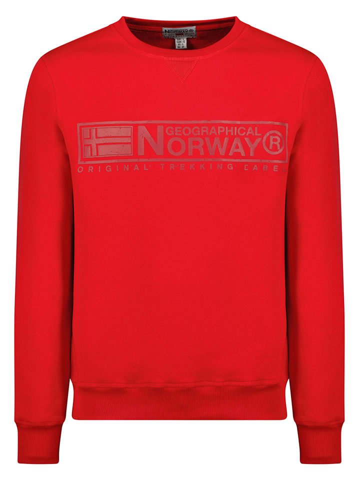 Geographical Norway Bluza "Gantoine" w kolorze czerwonym