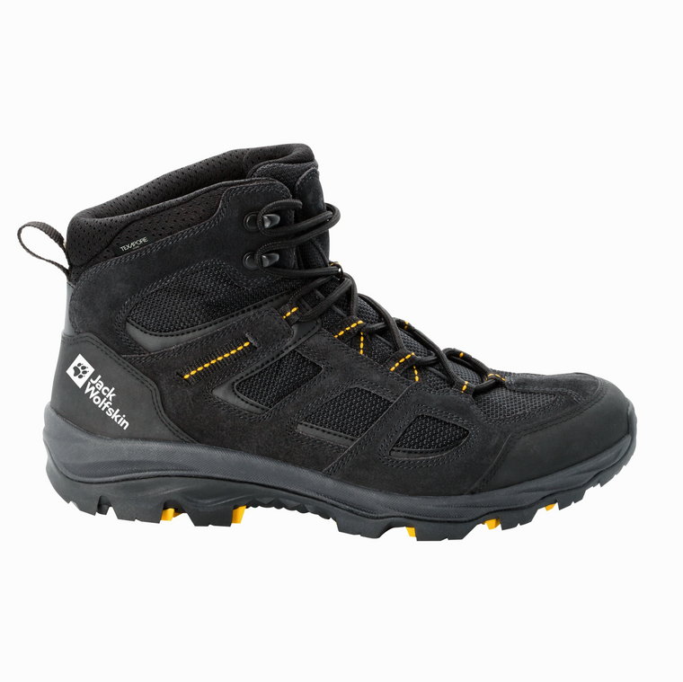 Buty męskie górskie Jack Wolfskin VOJO 3 TEXAPORE MID M black / burly yellow XT - 39,5