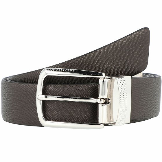 Davidoff Paris Reversible Leather Belt grau/schwarz możliwość indywidualnego skrócenia