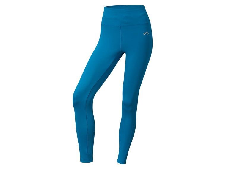 CRIVIT Legginsy funkcyjne damskie, wysoki stan (XS (32-34), Turkusowy)