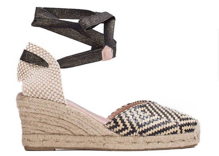 Wonders Espadryle YD-MU01 40 Miami Negro Talon Mecanico