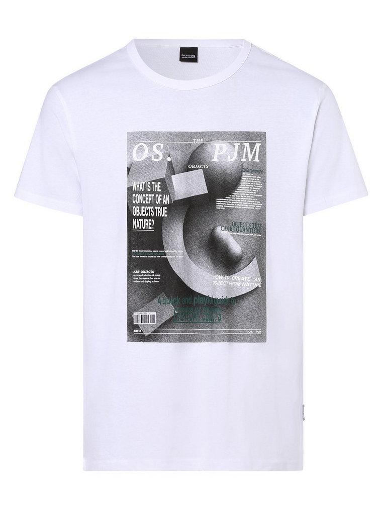 Only&Sons - T-shirt męski  ONSTodd, biały