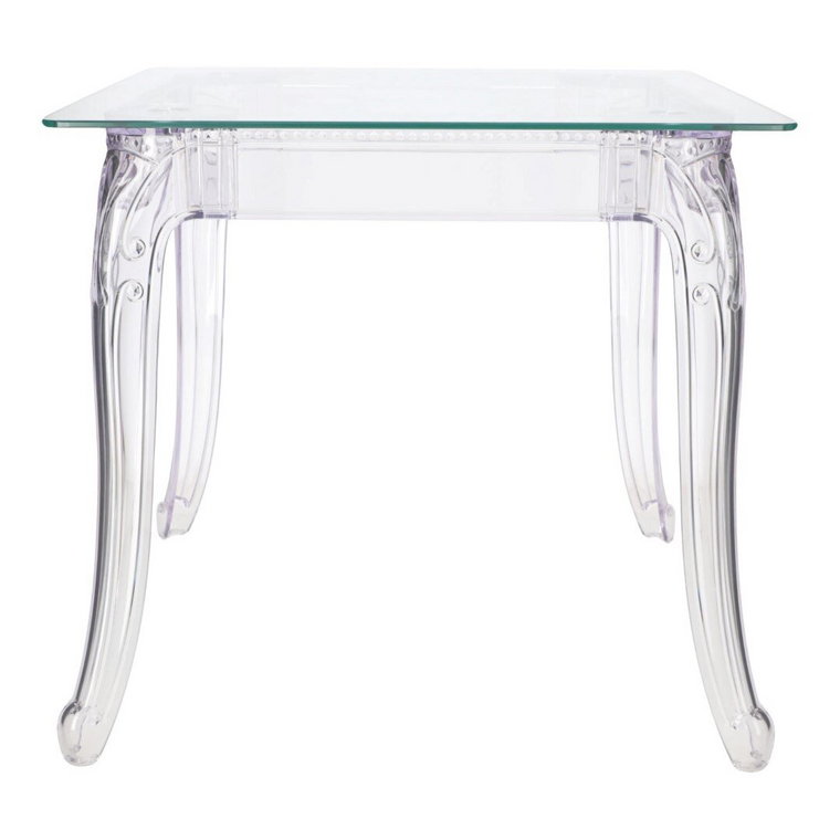 Stół Ghost 80x80cm kwadratowy transparentny
