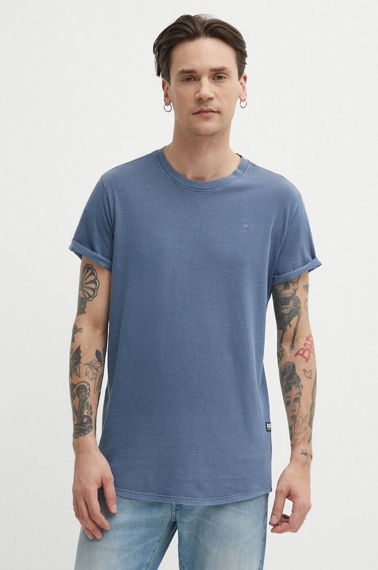 G-Star Raw t-shirt bawełniany x Sofi Tukker męski kolor granatowy gładki