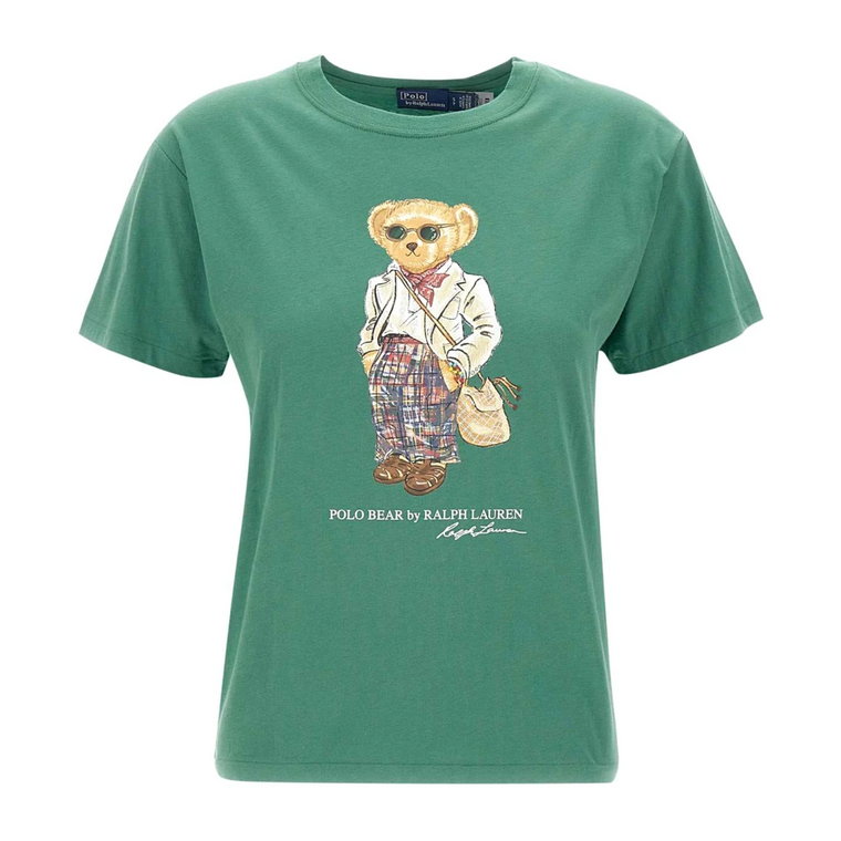 Polo Bear Zielona Koszulka dla Kobiet Ralph Lauren