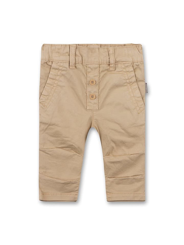 Sanetta Kidswear Spodnie w kolorze beżowym