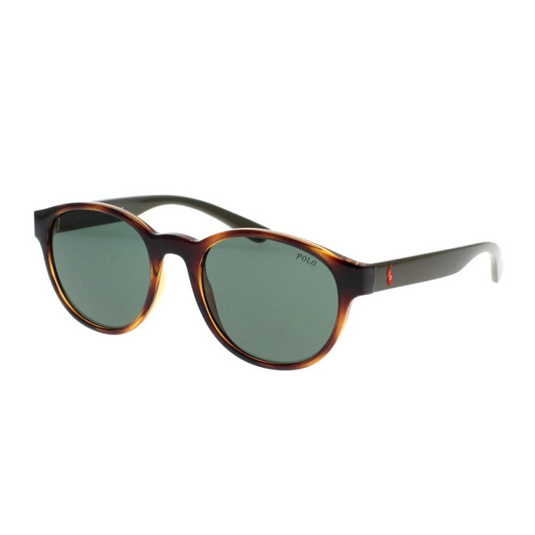 Okulary przeciwsłoneczne o okrągłym kształcie i unikalnym stylu Ralph Lauren