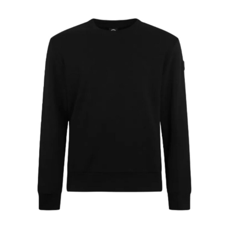 Czarne Swetry z Logo na Rękawie Colmar