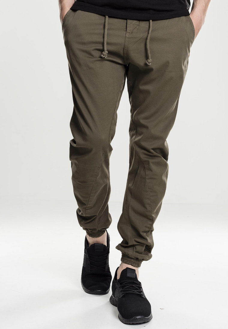 Spodnie Materiałowe Jogger Męskie Zielone Urban Classics TB1795