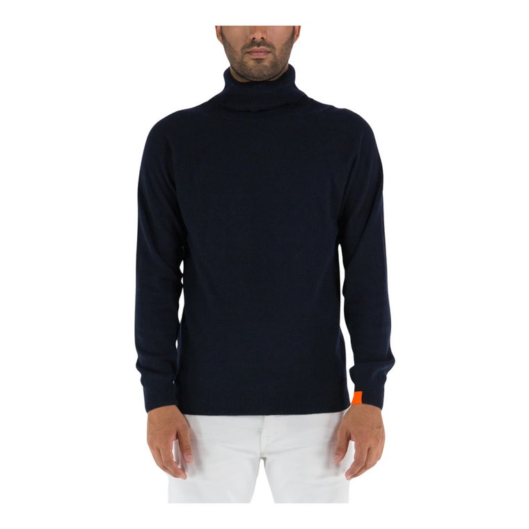 Męski sweter z wełnianym golfem Sunspel