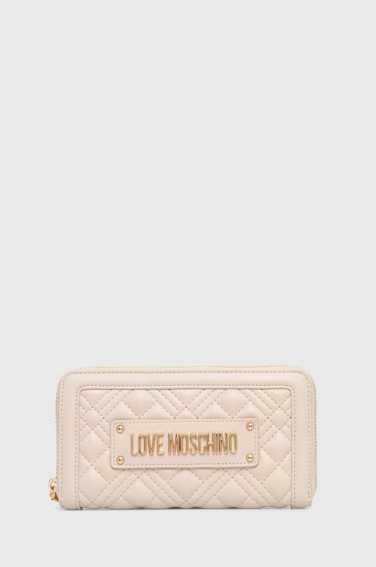 Love Moschino portfel damski kolor beżowy JC5600PP1LLA0000