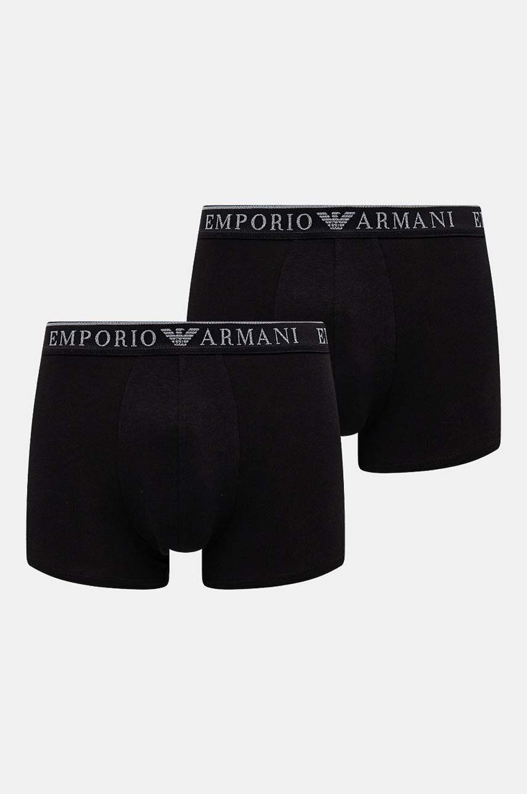 Emporio Armani Underwear bokserki 2-pack męskie kolor czarny 111769 4F720