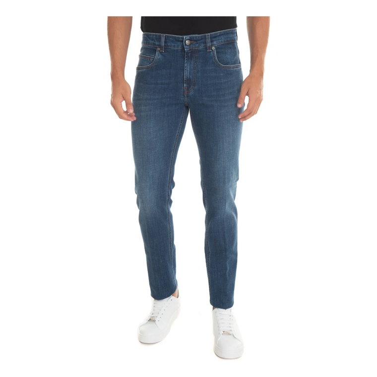 Slim Fit Stone Washed Denim Jeans Fay