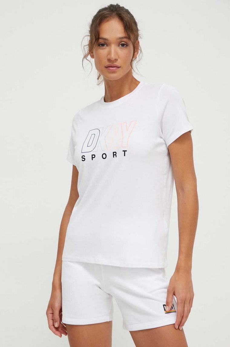 Dkny t-shirt damski kolor biały DP1T8816