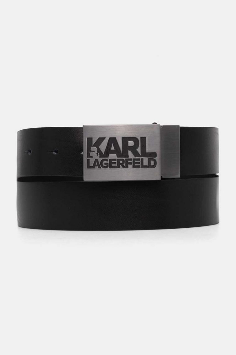 Karl Lagerfeld pasek męski kolor czarny 544437.815300