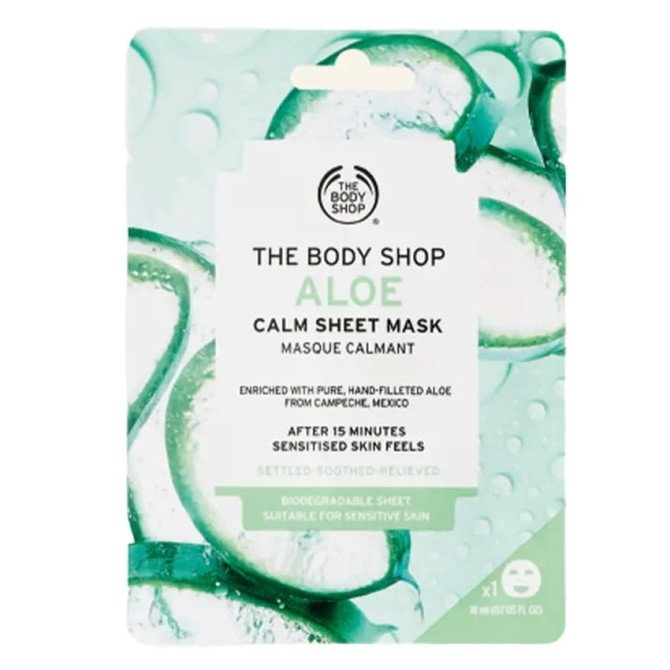 The Body Shop Sheet Mask kojąca maska w płachcie do twarzy Aloe 18ml