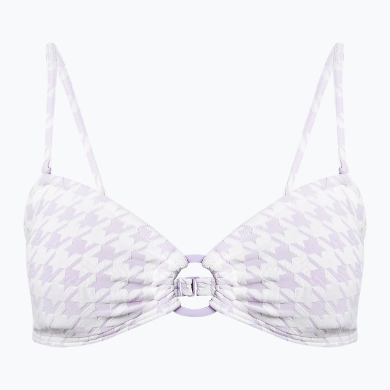 Góra od stroju kąpielowego ROXY Check It Bandeau purple rose