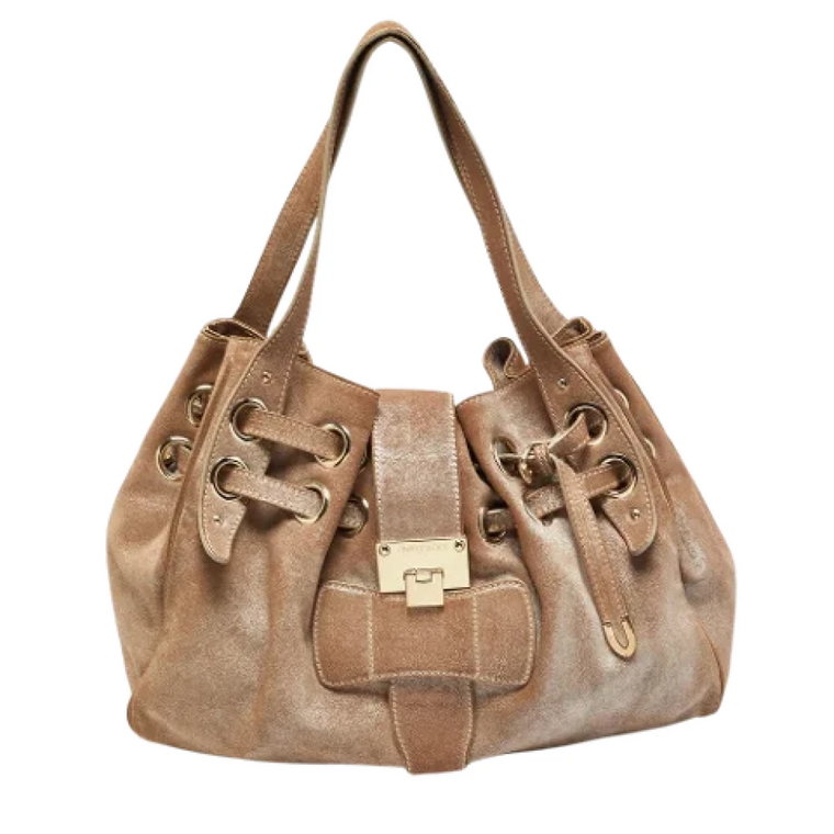 Pre-owned Suede totes Jimmy Choo Pre-owned