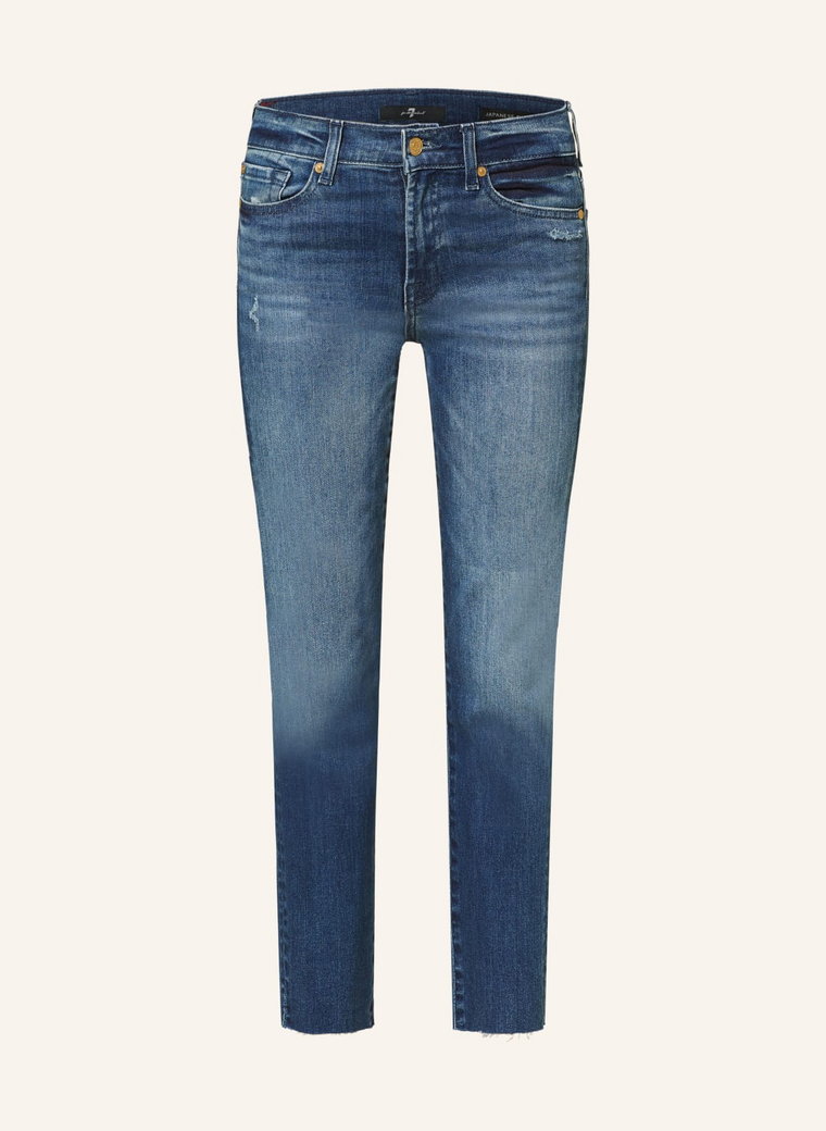 7 For All Mankind Jeansy 7/8 Roxanne Ankle blau