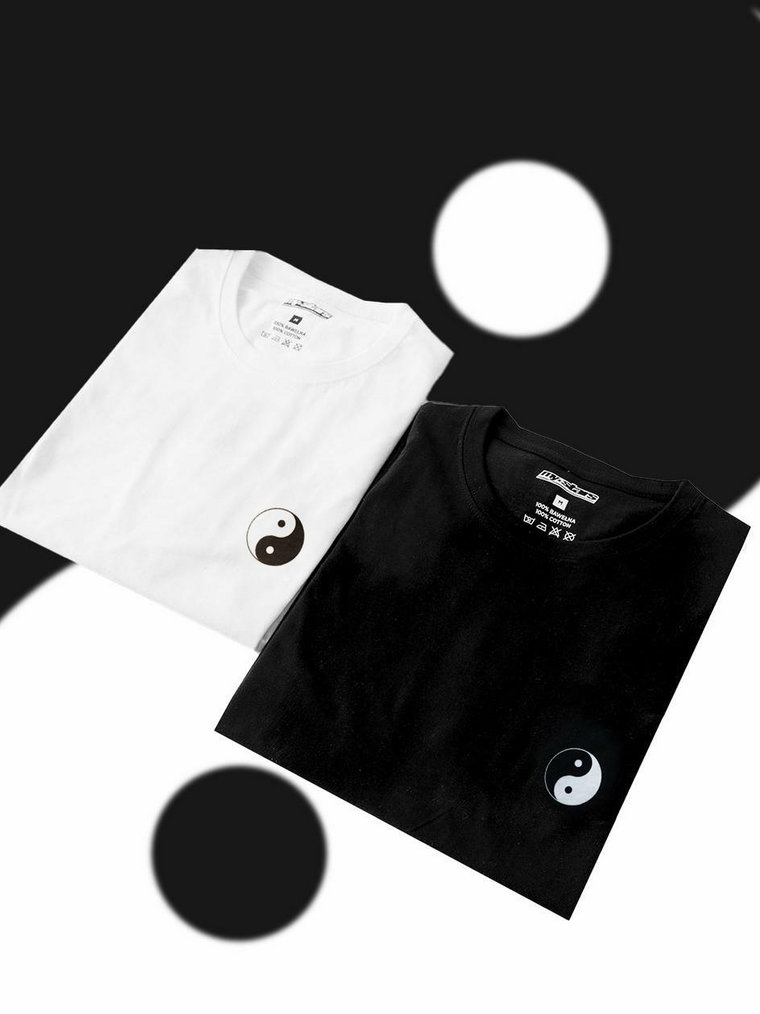 Zestaw 2 T-Shirtów Męskich MyStars Tao Biały / Czarny