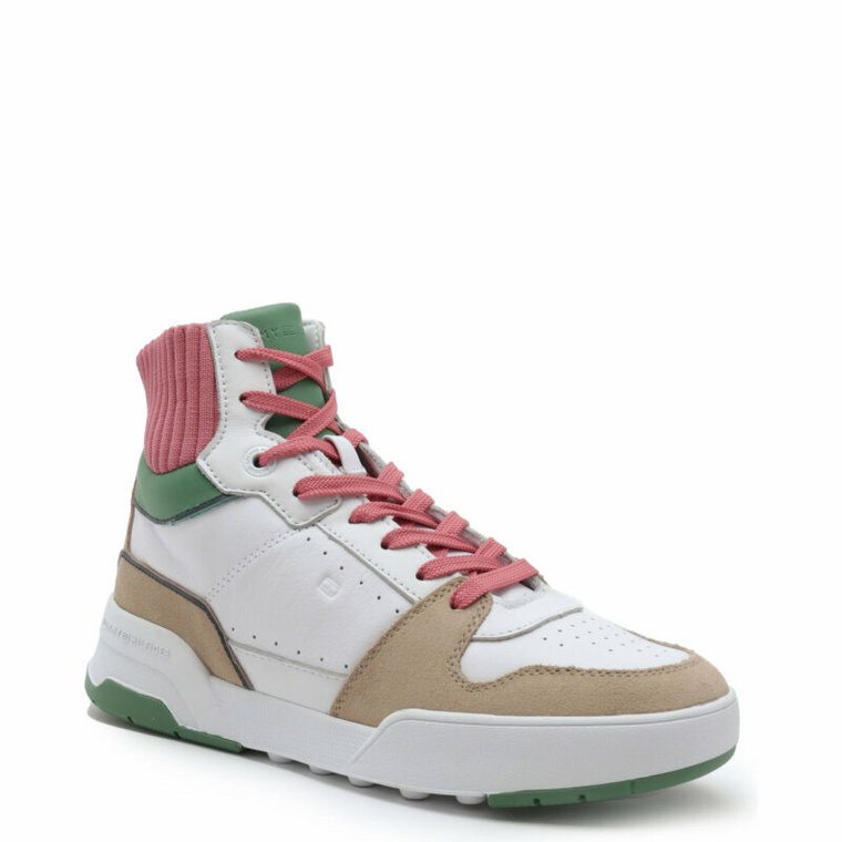 Tommy Hilfiger Skórzane sneakersy HIGH CUT SEASONAL