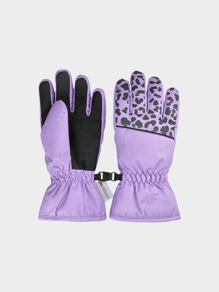 Rękawice narciarskie Thinsulate dziewczęce - fioletowe