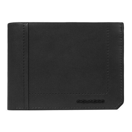 Piquadro W131 Portfel Ochrona RFID Skórzany 13 cm black