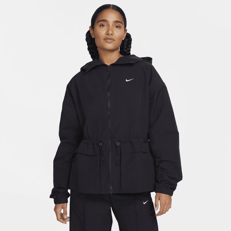 Damska kurtka z kapturem o kroju oversize Nike Sportswear Everything Wovens - Fiolet